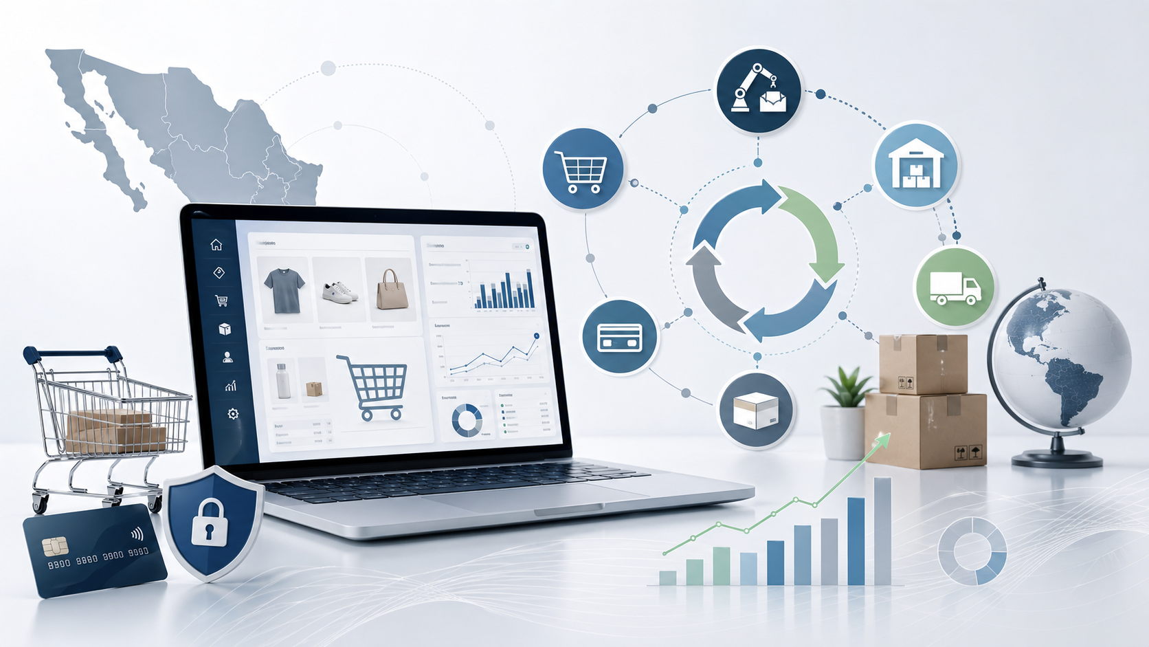 Panel de operación TI con soporte, nube, seguridad y seguimiento de servicios